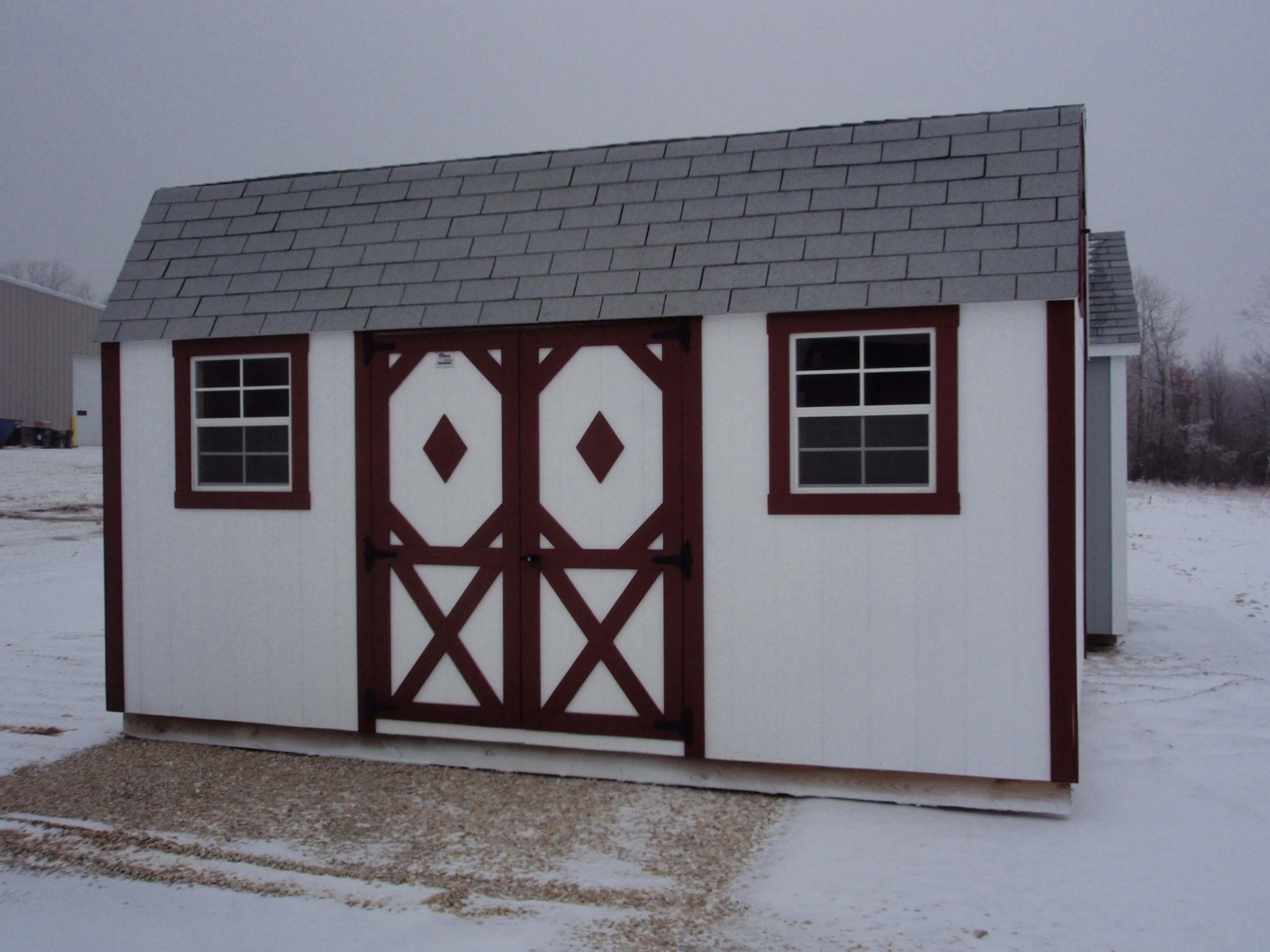 wooden portable barns with lofts in mo Missouri near me lofted garden barn classic buildings