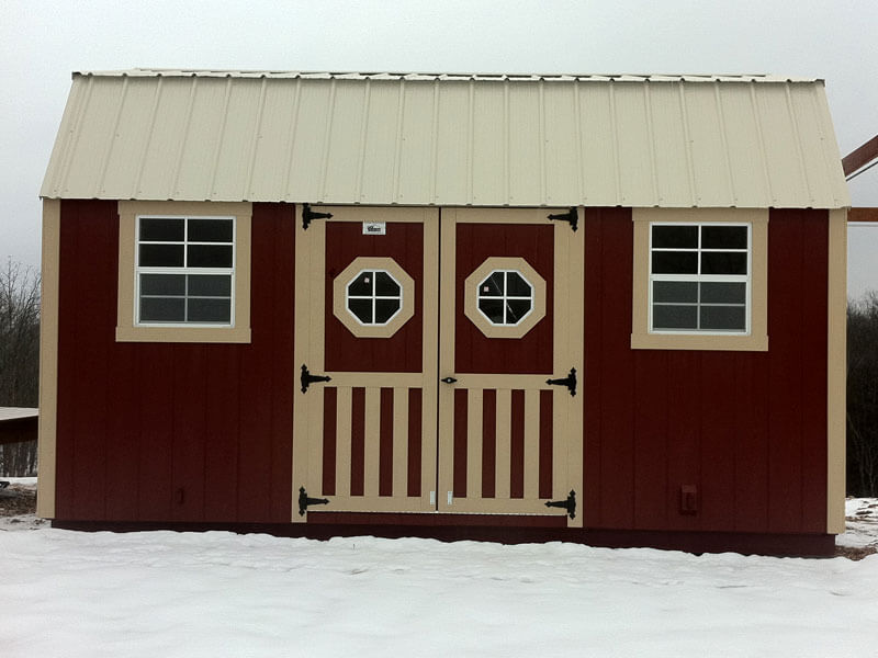 wooden portable barns with lofts in mo Missouri near me lofted garden barn classic buildings